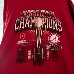 Vintage University of Alabama Football 2015 National Championship Shirt Size 2XL
